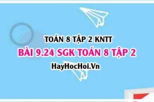 Bài 9.24 SGK Toán 8 tập 2 Kết nối tri thức